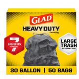 Glad 30 Gallon ForceFlex Trash Bags 50 Count