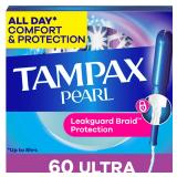 Tampax Pearl Ultra Tampons 60 Count