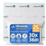 Medline Ultrasorbs Bed Pads 30 x 36 25 Count
