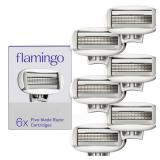 Flamingo Womens Razor Blade Refills 6 Count