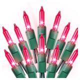 Dirnun Pink 100-Ct String Lights