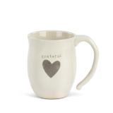 DEMDACO Grateful Heart Stoneware Mug 16 oz