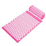 Fitvids Acupressure Mat  Pillow Set Pink