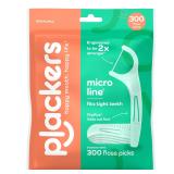 Plackers Micro Line Floss Picks 300 Count