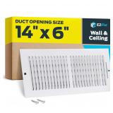EZ-FLO 14x6 White Air Vent Cover