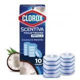 Clorox ToiletWand Refills Coconut  Waterlily 10ct