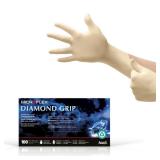 Ansell Diamond Grip Latex Gloves Large 100pk