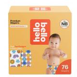 Hello Bello NB Disposable Diapers 76ct