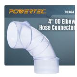 POWERTEC 4 90-Degree Dust Collection Elbow New