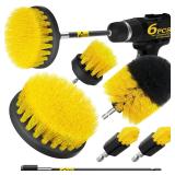 Holikme 5pc Drill Brush Scrub Kit Yellow