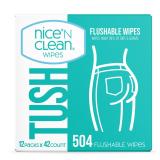 Nice N Clean Flushable Wipes 12 x 42 Count
