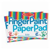 Melissa  Doug Finger Paint Paper Pad 12x18 2Pk
