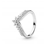 PANDORA Princess Wish Sterling Silver Ring Size 6