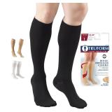 Truform 30-40mmHg Knee High Stockings Medium Black