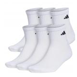 adidas Mens Athletic Quarter Socks 6 Pairs L