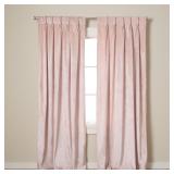 TOWN  COUNTRY LUXE Velvet Curtains 27x96 Blush