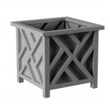 Pure Garden Gray Lattice Planter Box 14.75 Sq.