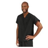 Medline Reversible V-Neck Scrub Top Black 2XL