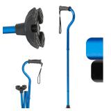 Medline Folding Offset Cane 32-36 Blue