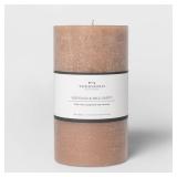 Threshold Pillar Candle Ashwood  Palo Santo 7x4