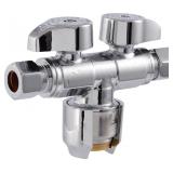 SharkBite Dual Shut-Off Valve 12 x 38 x 38