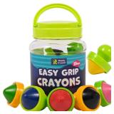 READY 2 LEARN Easy Grip Crayons 6 Colors 18m