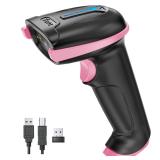 Tera Wireless 1D Barcode Scanner Pink New