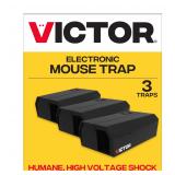 Victor Electronic Mouse Trap 3-Pack Black