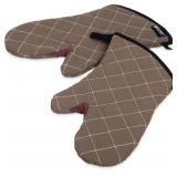 Carlisle 13 San Jamar Oven Mitts Tan Pair