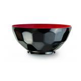 GET Melamine Serving Bowls RedBlack 11 oz Set 4