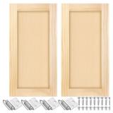 Cinnvoice 12x24in Pine Shaker Cabinet Doors 2 Pcs
