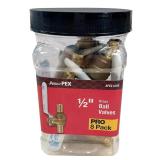 Apollo 12 in. PEX Barb Ball Valve 6-Pack
