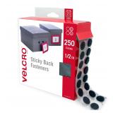 VELCRO Brand Adhesive Dots 250pk 12 Inch Black