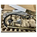Modern Brushed Gold Pull-Down Kitchen Faucet