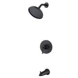 Glacier Bay Oswell Tub Shower Faucet Matte Black