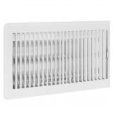 EZ-FLO 6x12 Steel Floor Register Vent White