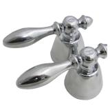 LASCO Chrome Old Style Faucet Lever Handles