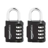Amazon Basics 4-Digit Combination Lock 2-Pack