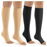 bropite Zipper Compression Socks 3XL BlackNude