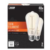 Feit Electric ST19 LED Bulbs 2700K 2-Pack