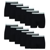 Hanes Mens 12pk XL Boxer Briefs Black