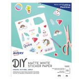 Avery Printable Matte Sticker Paper 8.5 x 11