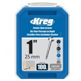 Kreg 1in Fine Thread Wood Screws 100 Count