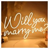 SYLHOME Will You Marry Me LED Neon Sign 23.6