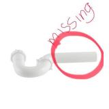 1-1/2 in. White Plastic Sink Drain P- Trap