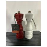 Cole and Mason Salt and Pepper Mill Set RedWhite