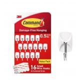Command Small Wire Toggle Hooks 16-Pack White
