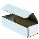 Boxes Fast 8x2x2 White Corrugated Mailers 50-Pack