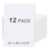MYFAMIREA 12pk White Foam Board 24x36 316 Thick