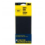 M Emery Cloth Sandpaper 3.67x9-in 3 Sheets